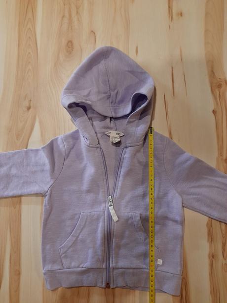 Mierne zateplená fialová mikina, h&m,98