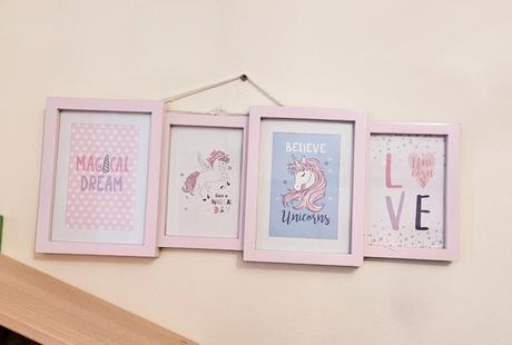 2 ks obrazy s jednorožcom pre dievčatko, 