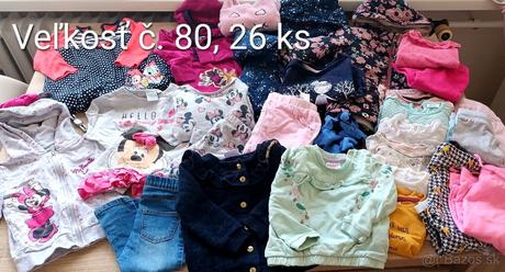 Balík oblečenia č 80, 26 ks, 68–80