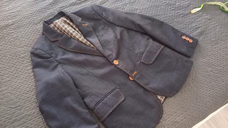 Chlapčenské sako - tmavomodré, 122