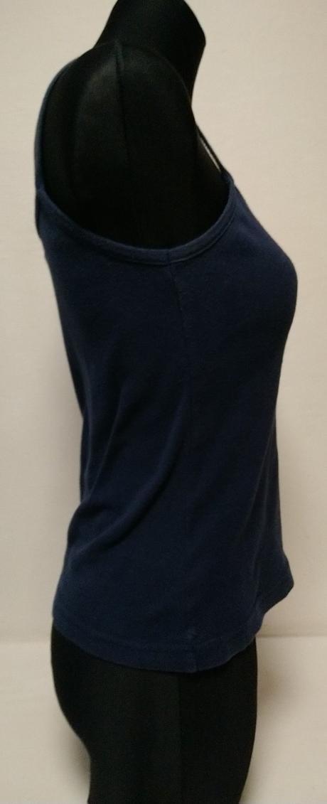 Dámsky bavlnený tmavo modrý top, stars, xs