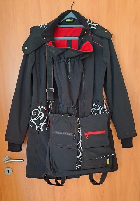 Softshelovy kabat na nosenie deti, šatka a doplnky, liliputi