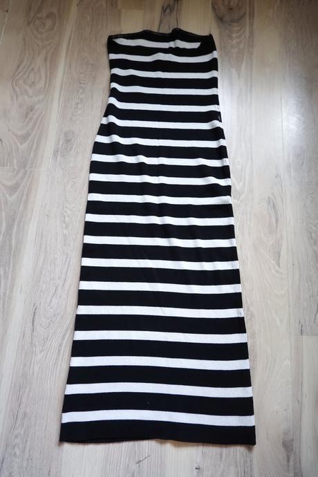 Vrúbkované tehotenské šaty h&m mama, h&m,l