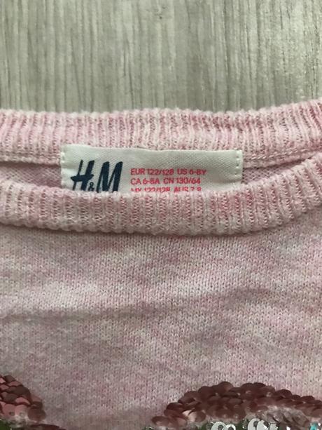 Pulovrik srdiečko 6-8 rokov, h&m,122