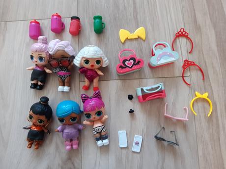 6x bábika lol + príslušenstvo 30ks,