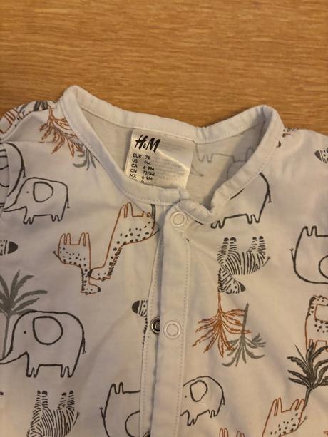 Overalove pyzamko, h&m,74