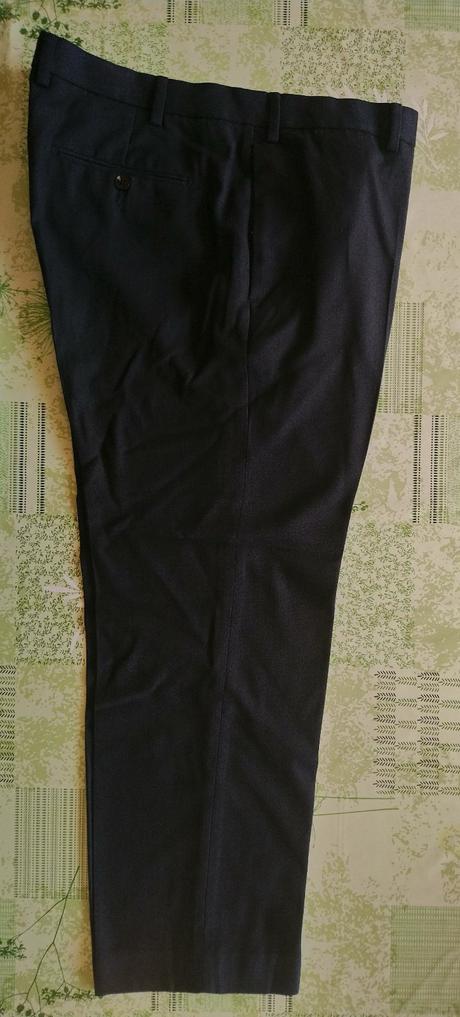 Pánske čierno modré nohavice marks&spencer, op 105, marks & spencer,xxl