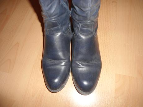 Tmavomodre damske cizmy jenny fairy, 37