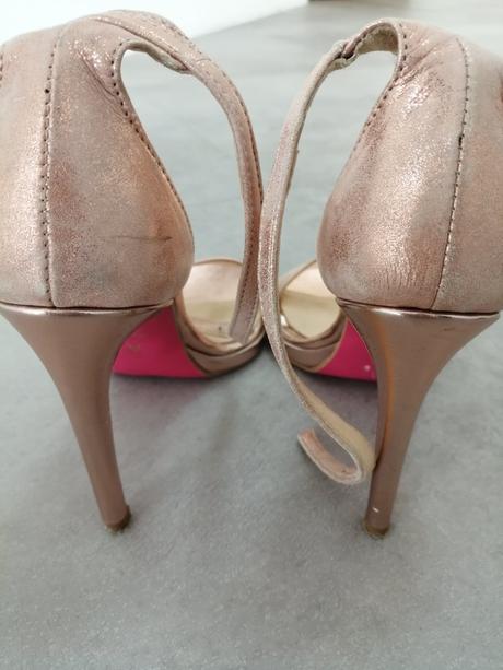 Metalické sandále, 36