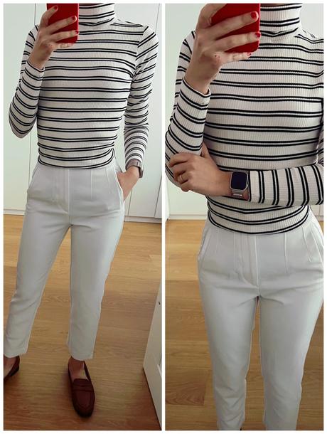 Rebrovaný pruhovaný mspencer rolák, marks & spencer,s