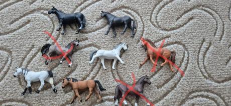 5x koník schleich,
