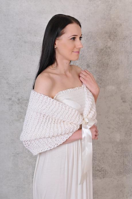 Romantický svadobný pléd so stuhou, 