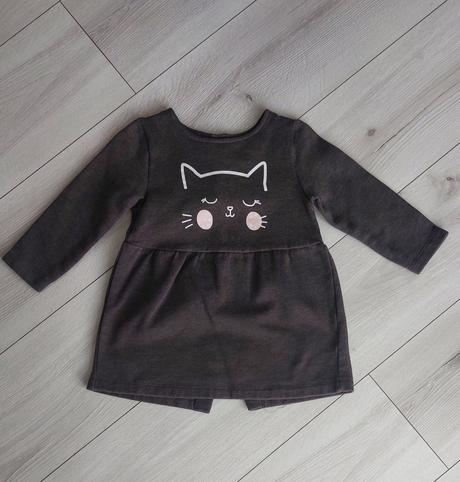 Mikinové šaty mačka lupilu 86/92, lupilu,86