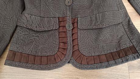 Kabátik z pravej kože, s