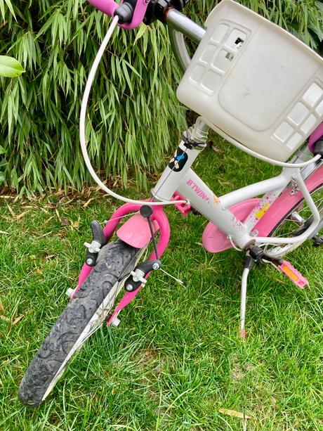 Dievcensky bicykel b-twin, decathlon 16, 16