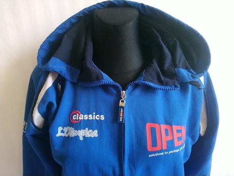 Dámska modrá vetrovka, classics, s/m, m