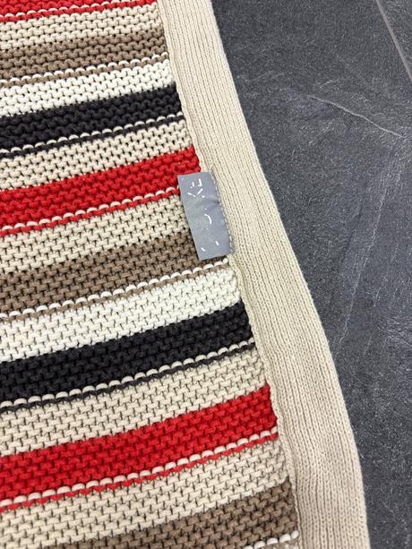 Stokke deka bežovo-červená,