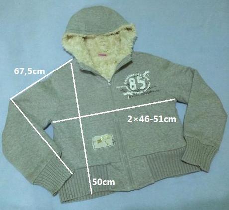 Mikina s kožušinou , veľkosť 14/15rokov/xs, cherokee,164