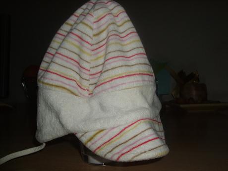 Velúrová čiapočka so zaväzovaním, broel,62