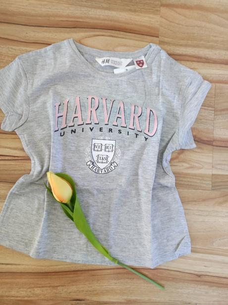 Dievčenské tričko harvard h&m, h&m,98 - 128