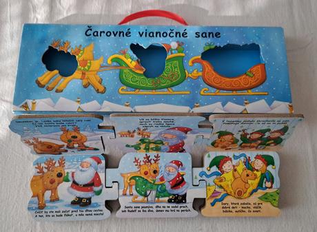 Leporelo "čarovné vianočné sane ", 