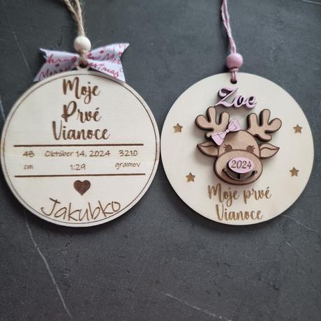 Drevene ozdôbky na stromček, 