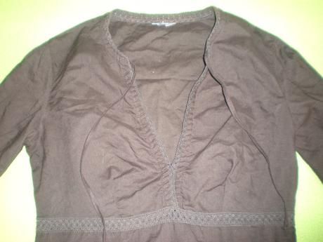 Hnedé tričko s dlhým rukávom, xs