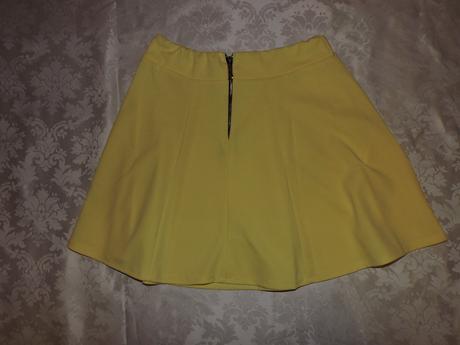 Letná žltá sukna, s