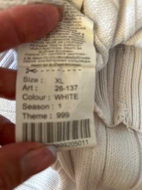 Biely pánsky pulóver xl, new yorker,xl