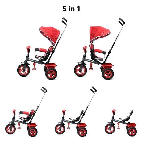 Detská trojkolka 360 bordó,