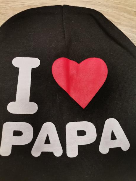 Uni čierna čiapka i love papa, 