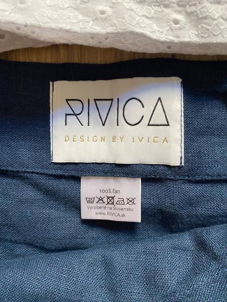 Rivica ľanová zavinovacia sukňa uni, 