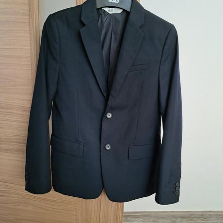 Chlapčenské tmavomodré sako, h&m,146