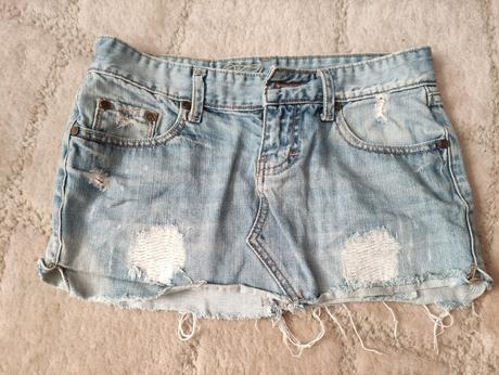 Riflová suknička, fishbone,xs