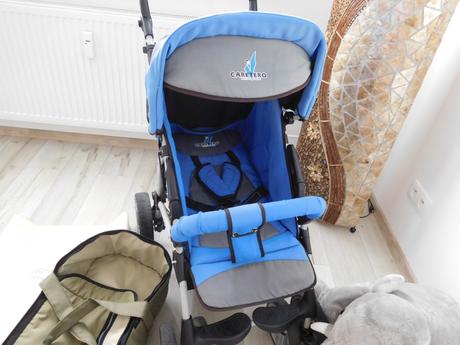 Kočiarik +vajíčko+kresielko+prebalovacia podložka, caretero