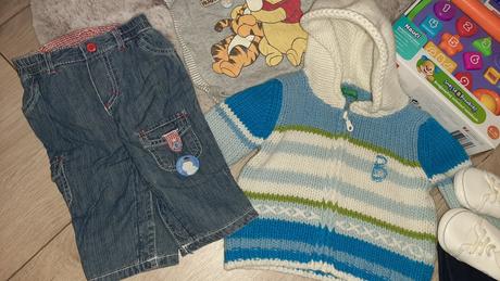 Taška plná vecí fisher price, benetton, gas, 50–62