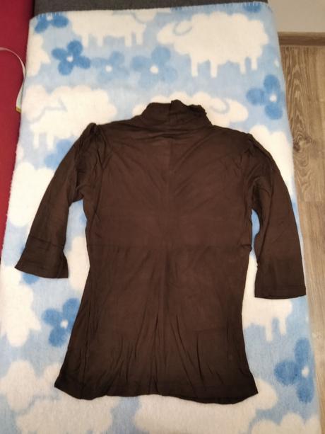 Hnedý rolák s 3/4 rukavom, h&m,s
