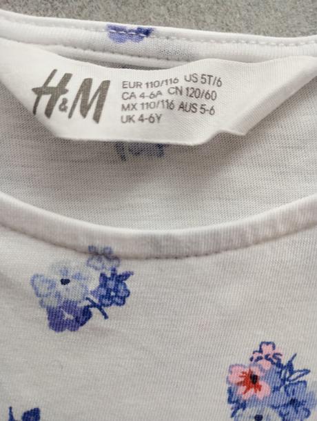 H&m tričko bez rukávov 110/116, h&m,110