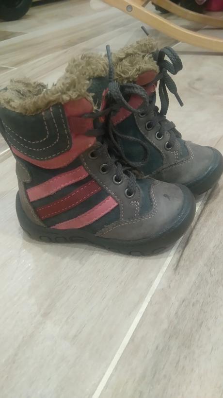 Sivo -ružové zimné topánky, protetika,20