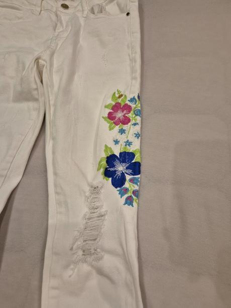 Biele,elastické rifle, gate,xs