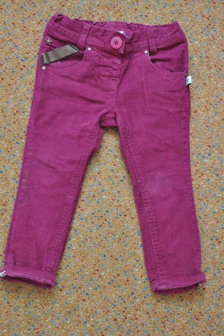 Menčestrové nohavice, barbie,86