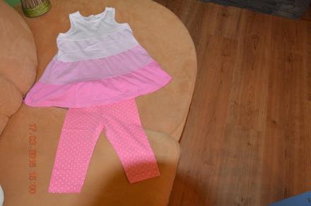 Letne šaty s leginkami, h&m,86