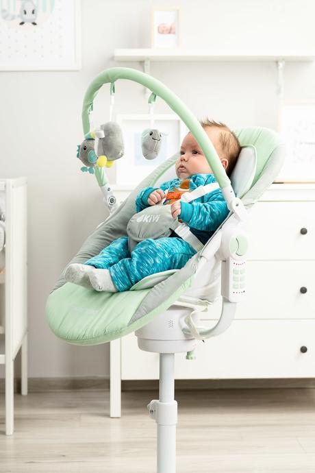 Caretero jedálenská stolička kivi 3v1 mint, caretero