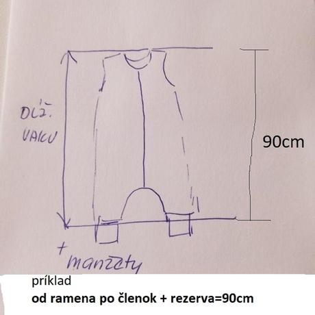 Vak s nôžkami - z mušelínu, 68 - 110