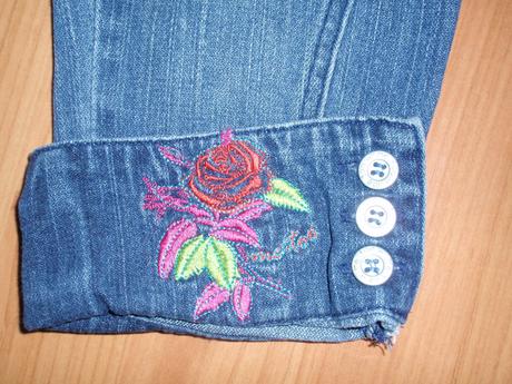 Riflové 3/4 nohavice, 116