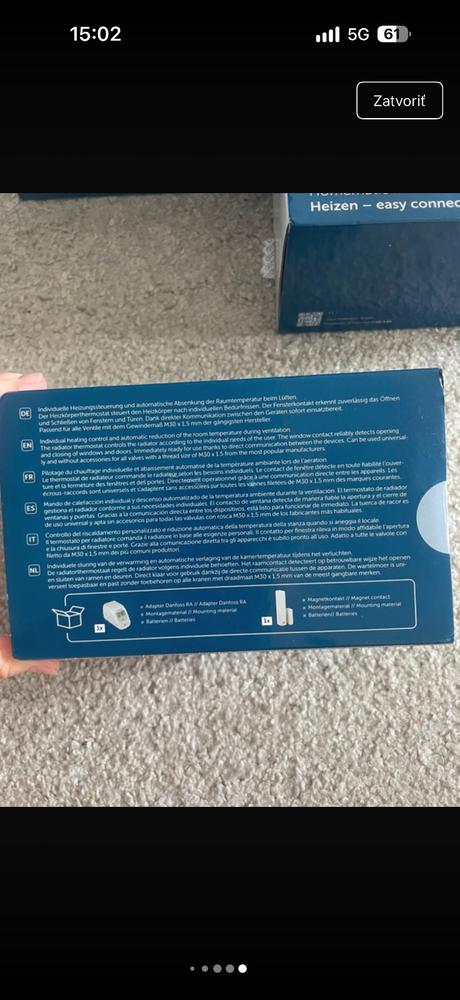 Smart home sada homematic ip 4x vykurovací set a a,