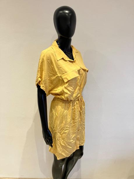 Dámske košeľové šaty horčicové bershka (26), bershka,s