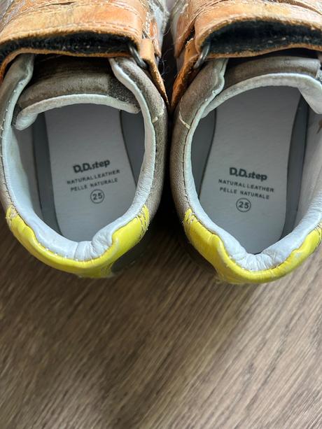 Prechodne kožené detske topanky dd step, d.d.step,25