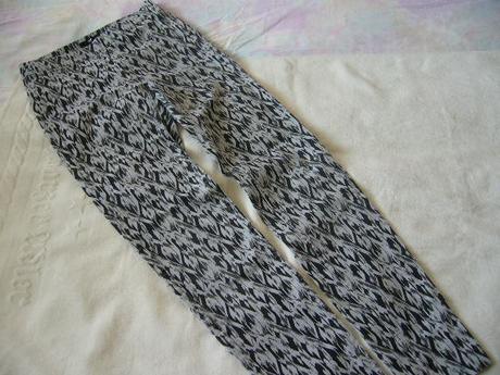 Pružne bavlnene nohavice, h&m,34