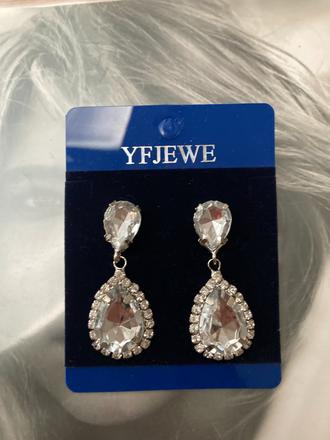 Náušnice krištáľ,